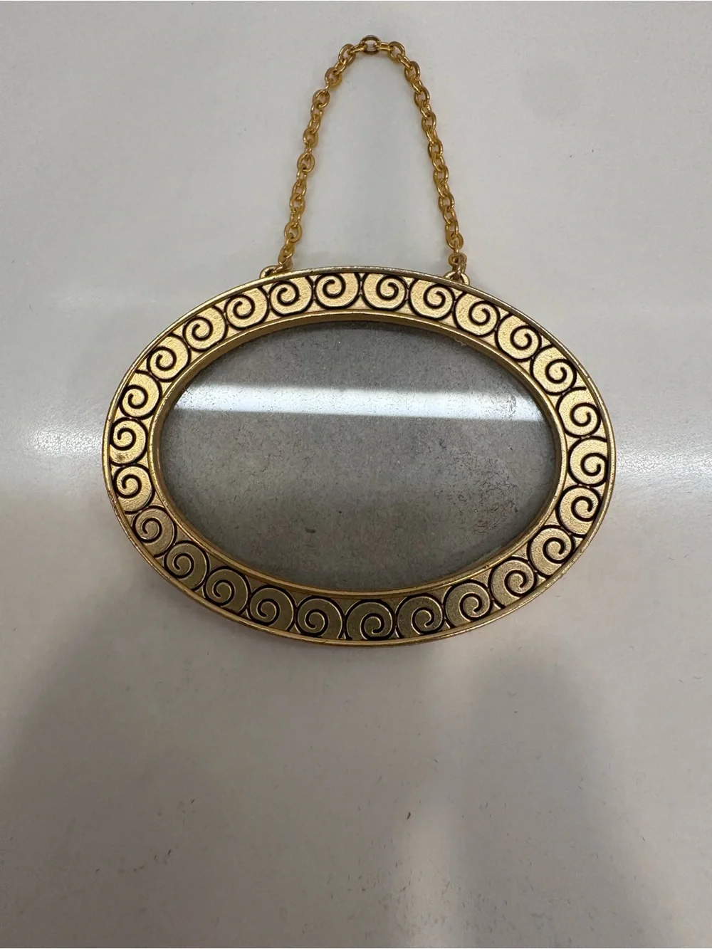 Gold/Brass Decorative Mini Hanging Photo Frames - Set of 6